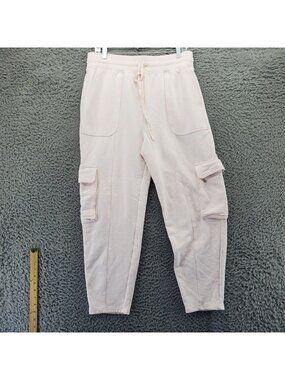 Fabletics Pants Womens Large Pink Cargo Style Comfy Joggers With Pockets